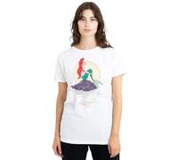 The Little Mermaid Disney Ariel Sunset T-Shirt Femme, Blanc, S