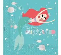 The Little Mermaid - Lot de 20 serviettes - 2 plis SG38569 (taille unique) (Coloré)