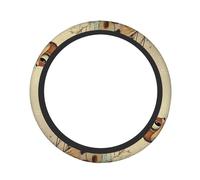 The Little Squirrel Is Taking Fruits Housse de volant de voiture élastique 38,1 cm Housse de protection universelle antidérapante élastique respirante en caoutchouc souple