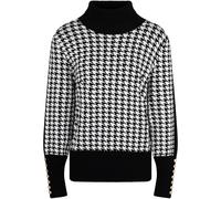 The Little Tailor The Little Tailor Pull de Noël noir en maille à dents de chien