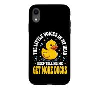The Little Voices in My Head Keep Telling Me Get More Ducks Coque pour iPhone XR