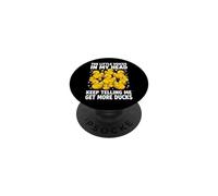 The Little Voices in My Head Keep Telling Me Get More Ducks PopSockets PopGrip Adhésif