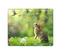 The Lively Little Rabbit Tapis de souris durable et respectueux de l'environnement pour jeux et bureau, design antidérapant pour un confort et une précision améliorés