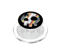The Living Tombstone Chrome Skull PopSockets PopGrip pour MagSafe