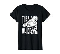 The Lizard Whisperer est Un passionné de Reptiles et de Gecko T-Shirt Graphique avec Valeur, Femme, Noir, M