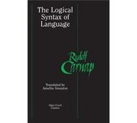 The Logical Syntax of Language by Rudolf Carnap Carnap, Rudolf (Auteur)