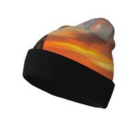 The Lonely Elephant Bonnet tricoté pour homme et femme - Bonnet doux, chaud et élégant pour l'hiver - Bonnet tricoté pour toutes les tenues - Noir