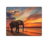 The Lonely Elephant Tapis de souris durable et respectueux de l'environnement pour jeux et bureau, design antidérapant pour un confort et une précision améliorés