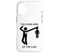 The Long Arm Of The Law Amusant Fête des Pères Gag Coque pour iPhone 16