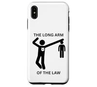 The Long Arm Of The Law Amusant Fête des Pères Gag Coque pour iPhone XS Max