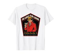 The Loose Alibi Lounge Panneau Amusant Bulldog Mob Bar Retirement T-Shirt Graphique avec Valeur, Homme, Blanc, L
