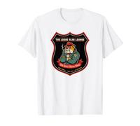 The Loose Alibi Lounge Panneau Amusant Bulldog Mob Bar Retirement T-Shirt Graphique avec Valeur, Homme, Blanc, L