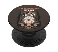 The Lord Guides My Path - Psalm 32:8 Christian Faith Camping PopSockets PopGrip Adhésif
