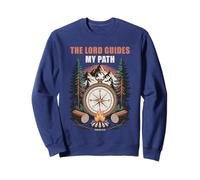 The Lord Guides My Path - Psalm 32:8 Christian Faith Camping Sweatshirt