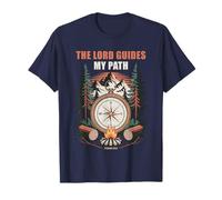 The Lord Guides My Path - Psalm 32:8 Christian Faith Camping T-Shirt