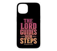 The Lord Guides Our Steps Proverbes 16:9 Verse biblique Coque pour iPhone 13