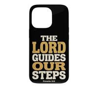 The Lord Guides Our Steps Proverbes 16:9 Verse biblique Coque pour iPhone 13 Pro
