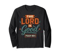 The Lord is Good Psaum 100 5 - Vintage Christian Manche Longue