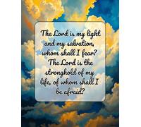 The Lord Is My Light And My Salvation: Psalm 27:1 Blank Lined Journal For Christians, 120 Pages, 8.5" x 11"