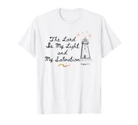 The Lord is My Light and My Salvation Psaum 27:1 Bible Faith T-Shirt