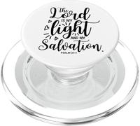 The Lord is My Light and My Salvation Psaum 27:1 PopSockets PopGrip pour MagSafe