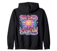 The Lord is My Light and My Salvation Psaum 27:1 Sweat à Capuche