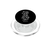 The Lord is My Light and My Salvation Scripture Psaum 27:1 PopSockets PopGrip pour MagSafe