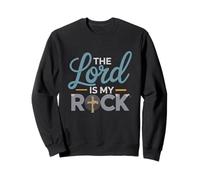 The Lord is My Rock Croix de Foi chrétienne Sweatshirt