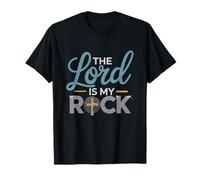The Lord is My Rock Croix de Foi chrétienne T-Shirt