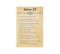 The Lord Is My Shepherd Bilingual Canvas Poster Psalm 23 Scripture Wall-Art Religious Gift Idea
