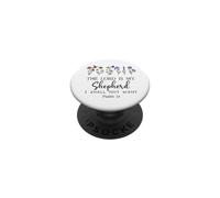 The Lord is My Shepherd Christian Faith Bible God Psalm 23/1 PopSockets PopGrip Adhésif
