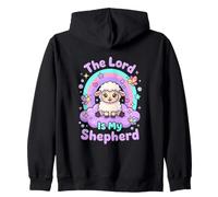 The Lord is My Shepherd Christian Faith Kawaii Agneau Mignon Sweat à Capuche