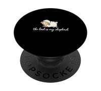 The Lord is My Shepherd Lamb Design Salmo 23:1 Mouton Mignon PopSockets PopGrip Adhésif