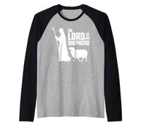 The Lord is My Shepherd Psalms 23:1 Bible Verse Christians Manche Raglan