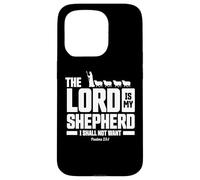 The Lord is My Shepherd Psalms 23:1 Scripture Christians Coque pour iPhone 15 Pro