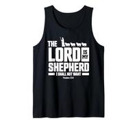 The Lord is My Shepherd Psalms 23:1 Scripture Christians Débardeur