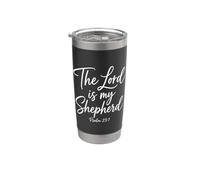 The Lord Is My Shepherd Psaum 23:1 Écriture Bible Verse Dieu Gobelet isotherme en acier inoxydable double paroi