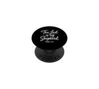 The Lord is My Shepherd Psaum 23:1 Écriture Bible Verse Dieu PopSockets PopGrip Adhésif
