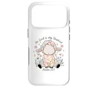 The Lord is My Shepherd Psaum 23:1 Jesus Christian God Sheep Coque pour iPhone 17 Pro