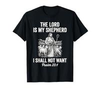 The Lord is My Shepherd Psaum 23 1 Vintage Jésus Christian T-Shirt
