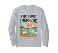 The Lord is My Shepherd - Psaume 23:1 Pastoral Sunrise Manche Longue