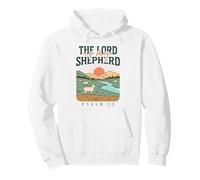 The Lord is My Shepherd - Psaume 23:1 Pastoral Sunrise Sweat à Capuche