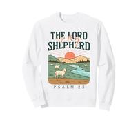 The Lord is My Shepherd - Psaume 23:1 Pastoral Sunrise Sweatshirt