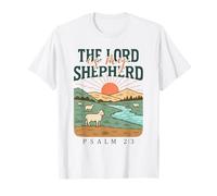 The Lord is My Shepherd - Psaume 23:1 Pastoral Sunrise T-Shirt