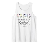 The Lord is My Shepherd Shirt,Psalm 23 Apparel Christian God Débardeur
