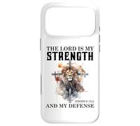The Lord is My Strength & My Defense Exodus 15:2 Bible Lion Coque pour iPhone 17 Pro Max