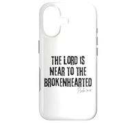 The Lord is Near to The Brokenhearted Psaum 34:18 Bible Coque pour iPhone 17
