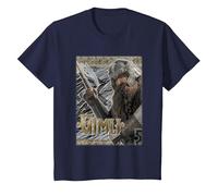 The Lord of The Rings Gimli T-Shirt, Enfant, Bleu Marine, 4 Ans