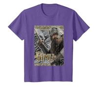 The Lord of The Rings Gimli T-Shirt, Enfant, Violet Chiné, 8 Ans