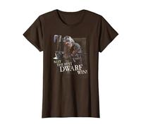 The Lord of The Rings Gimli The Best Dwarf T-Shirt, Femme, Marron, L